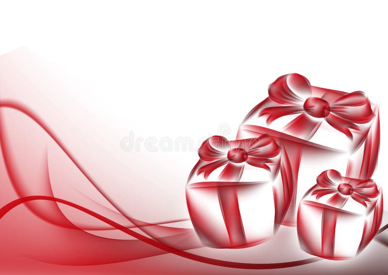 Gift box and abstract background