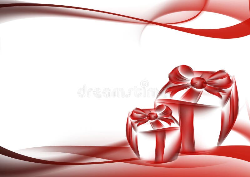 Gift box and abstract background