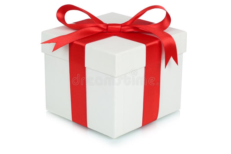 Gift box bow Christmas gifts birthday Valentines day isolated on royalty free stock images Gift box bow Christmas gifts birthday Valentines day isolated on royalty free stock images
