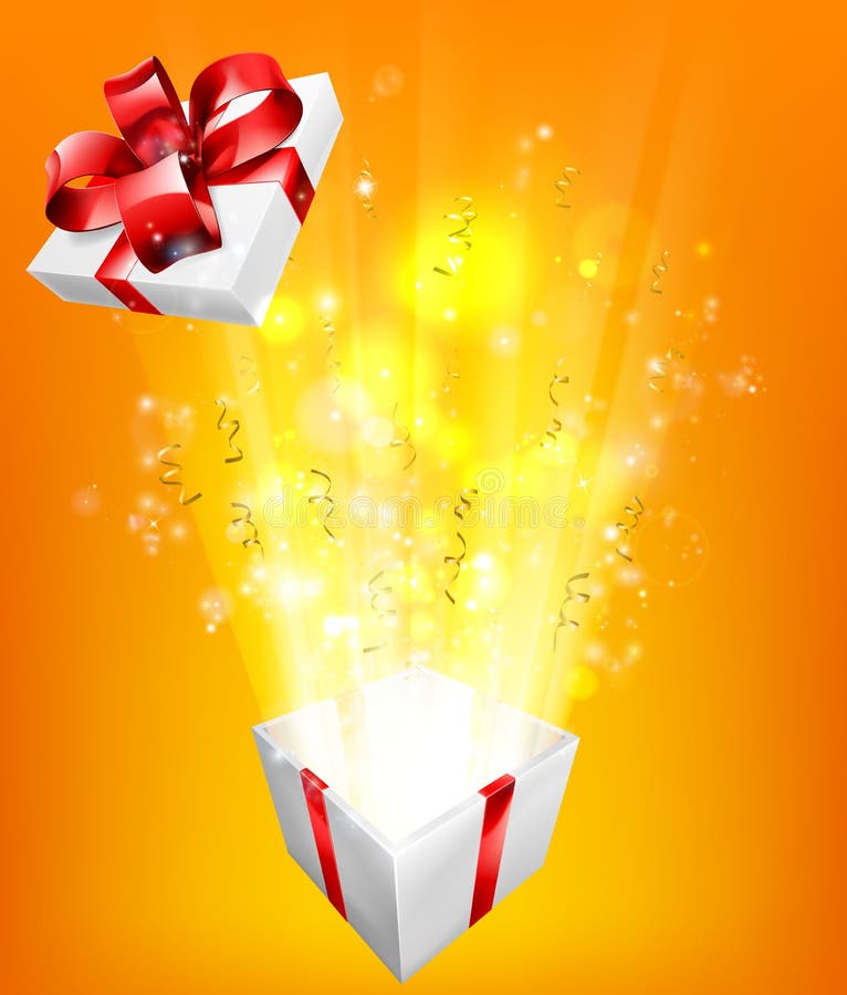 explosion vector box Illustration Explosion of Box stock vector. Concept Gift explosion vector box Illustration Explosion of Box stock vector. Concept Gift