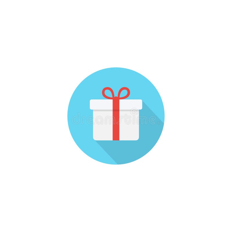 Gift Box Icon in Trendy Flat Style. Present Package Vector Illustration ...