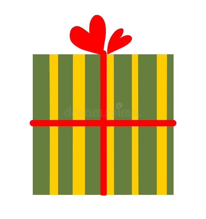 Gift box with love logo icon royalty free illustration