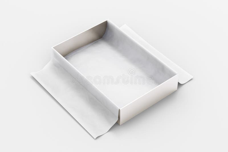 Download Gift Box Mockup With Unfolded Wrapping Paper Stock Illustration Illustration Of Design Carton 187109914
