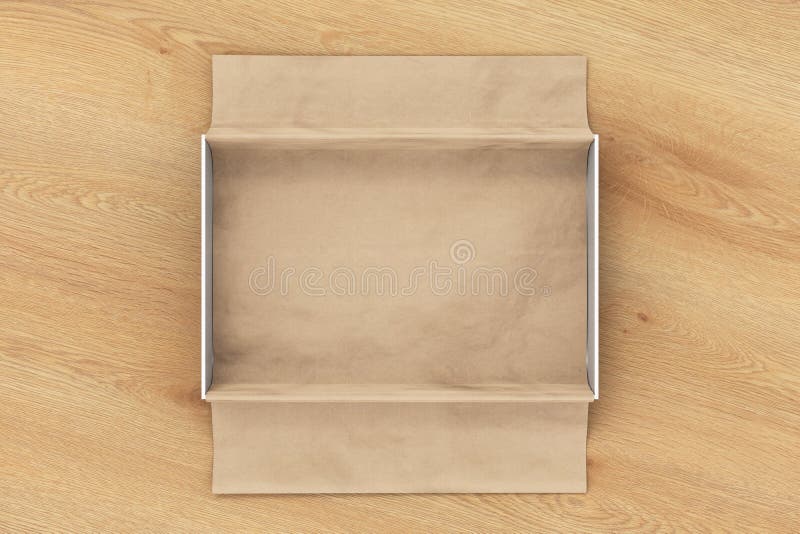 Download Gift Box Mockup With Unfolded Wrapping Paper Stock ...