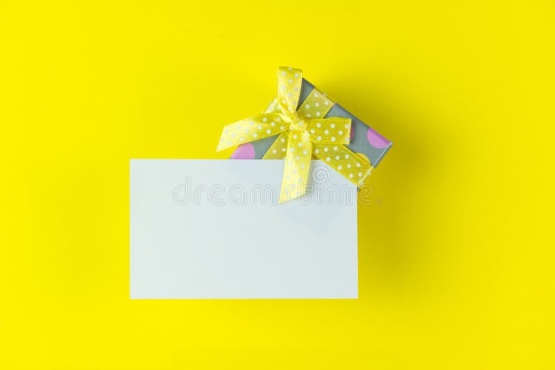 Gift box with plain card stock image. Image of gift, present 42501791