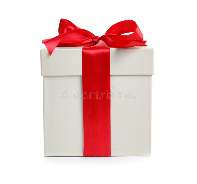 Gift box with ribbon