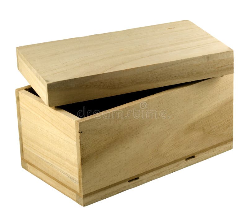 Gift box unfinished wood stock photo. Image of isolated 7394130