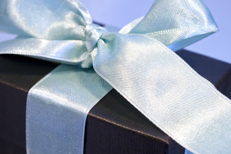 Gift Box Wrapped in a Satin Bow Stock Photo Image of satin, parcel