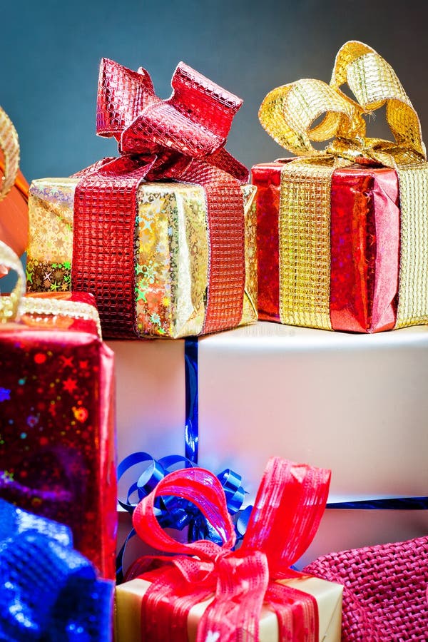 Gift boxes stock image. Image of birthday, beatiful, decorative 21970407