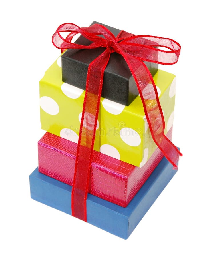 Gift boxes stock photo. Image of ribbon, wrapping, background 24523386
