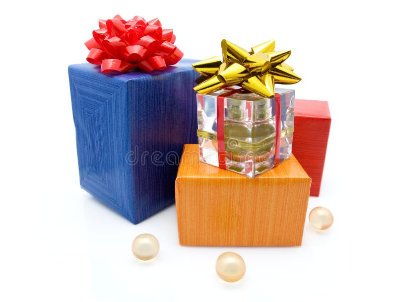 Gift boxes with perfume