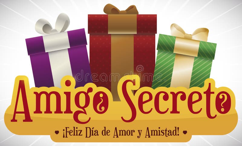 Amigo Secreto Stock Illustrations – 4 Amigo Secreto Stock