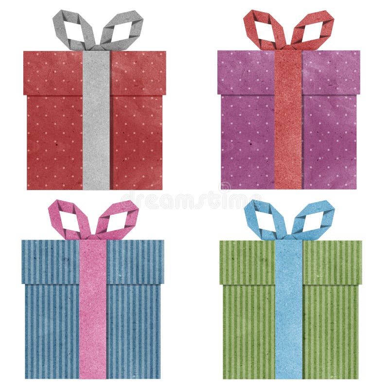 Gift Boxes Recycled Papercraft . Stock Image Image of anniversary
