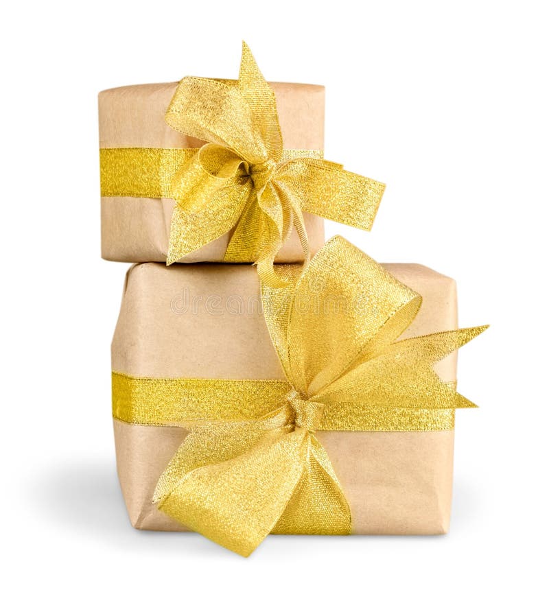Gift Boxes with Ribbons and Bows on White Stock Photo Image of design