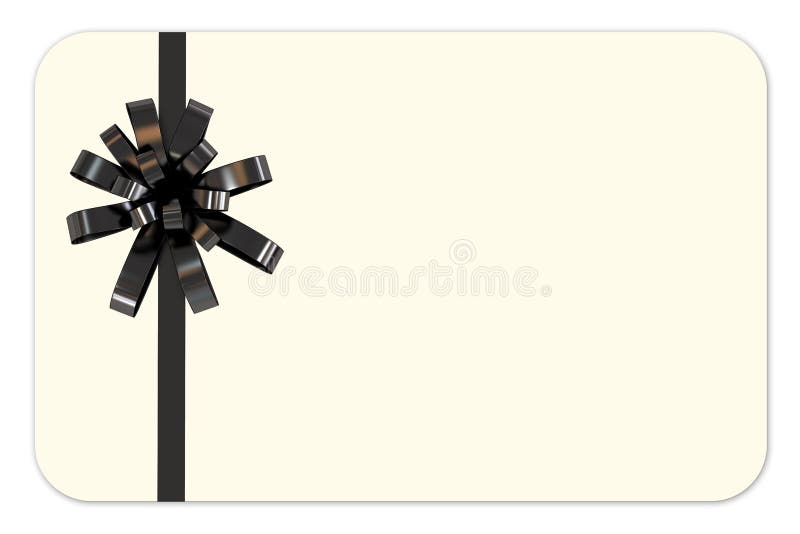 Gift Card Design Black Ribbon Stock Illustrations 24,703 Gift Card