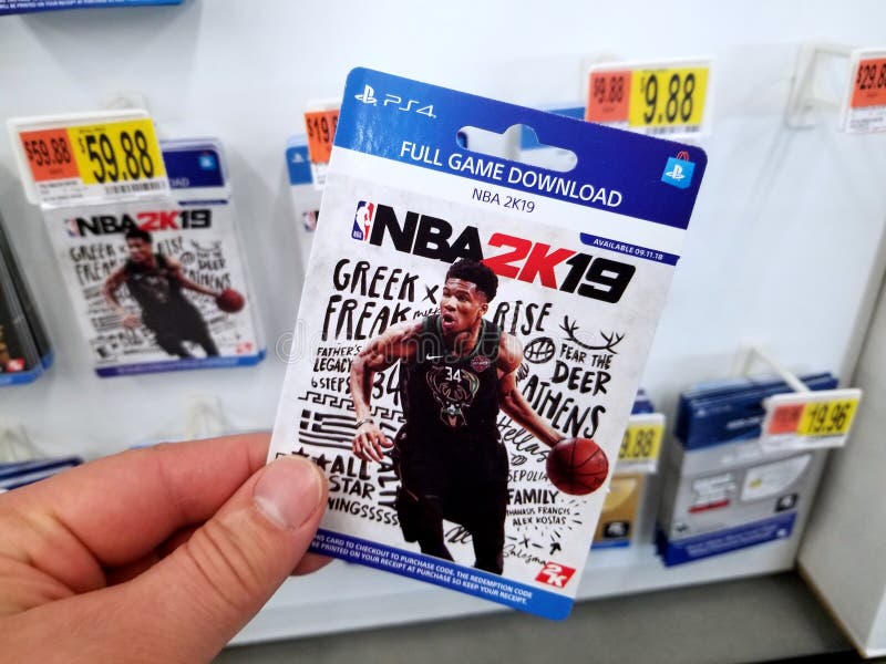 Gift Card of a Video Game in a Hand Editorial Photography - Image