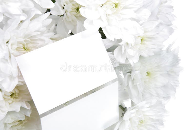 Gift card and flowers stock photo. Image of flower, petal 2091532