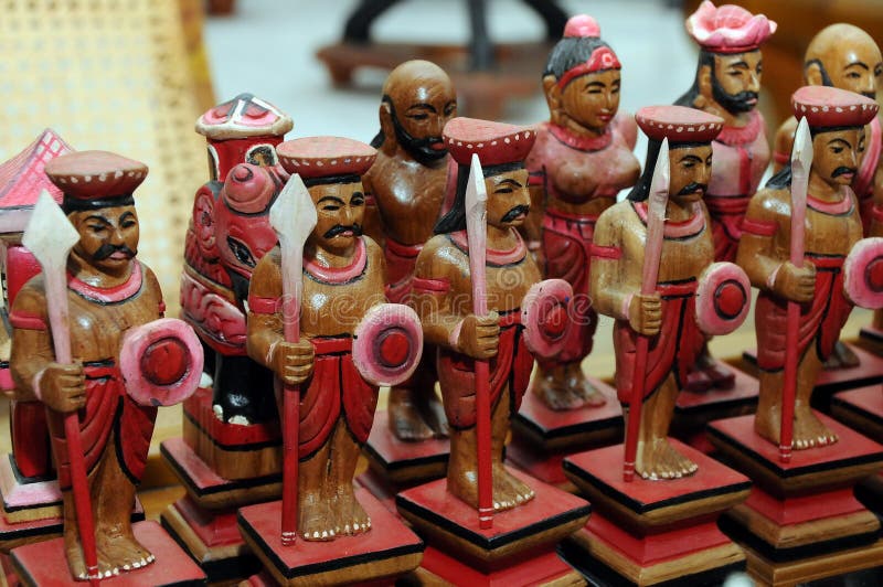 Gift Chess on the Island of Sri Lanka. Stock Photo Image of south
