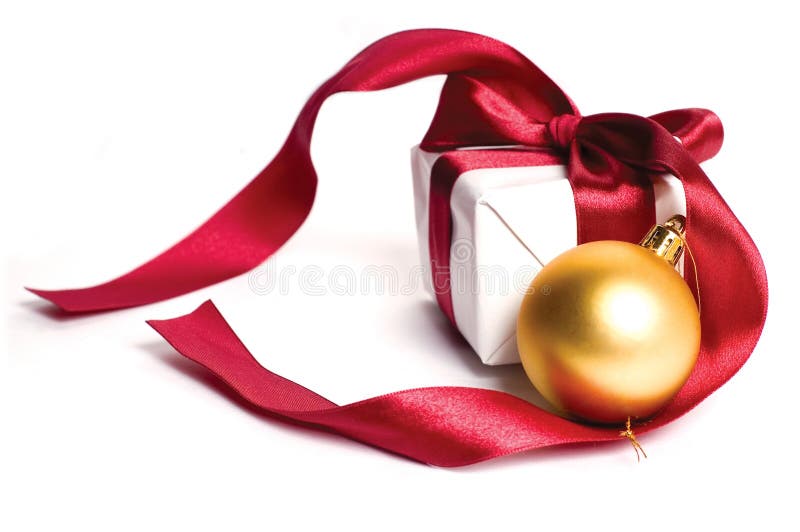 Gift and christmas ball