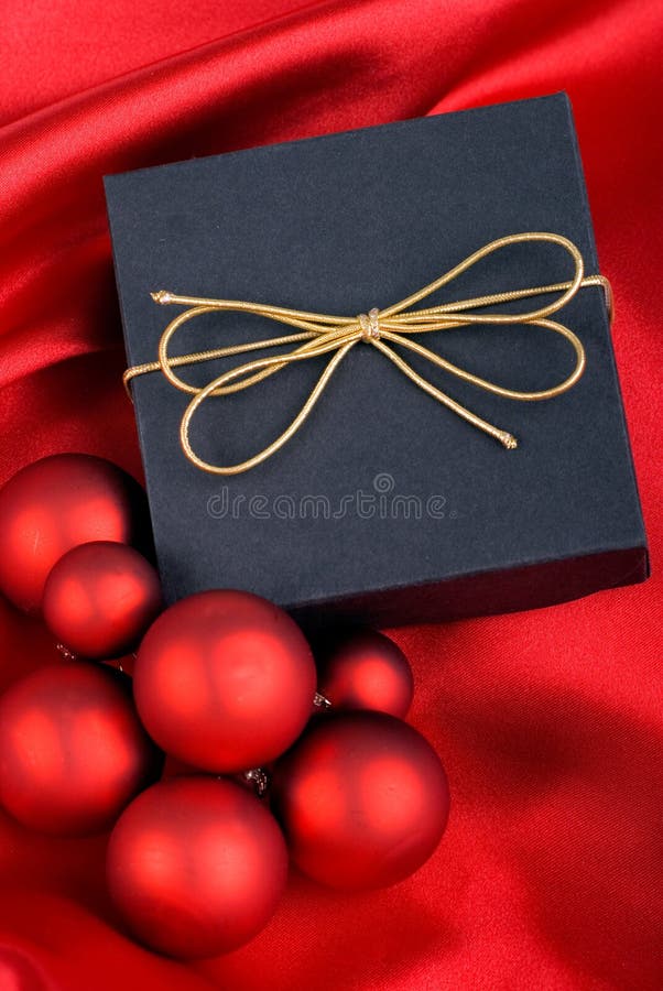 Gift and Christmas balls.