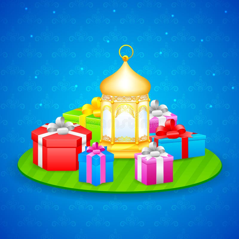 Gift for Eid festival stock vector. Illustration of tradition 41896274