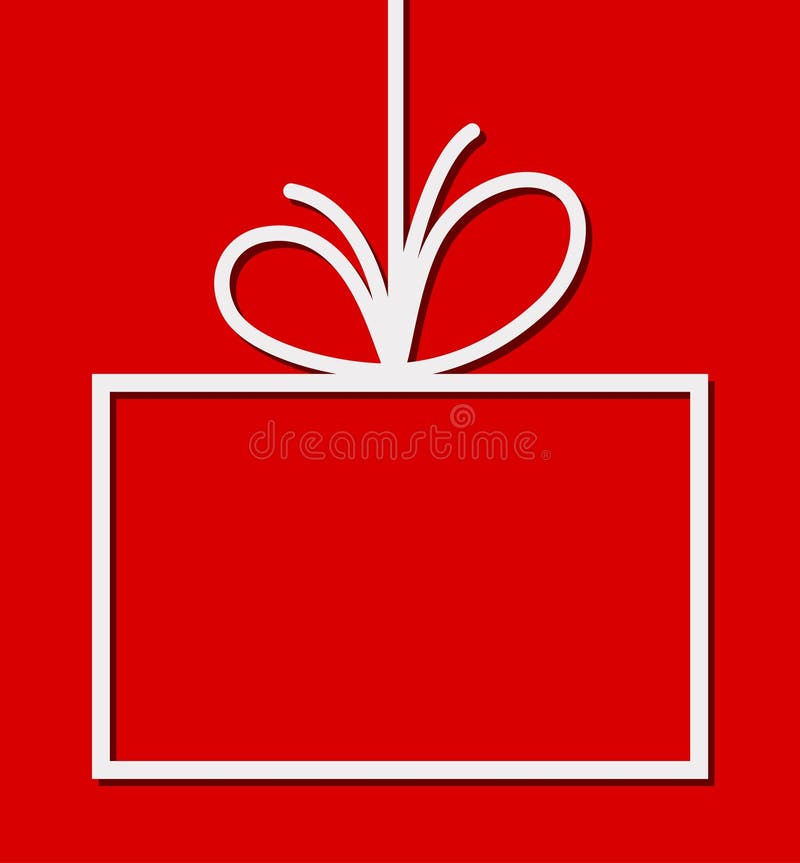 Gift frame card stock vector. Illustration of celebration 200602496