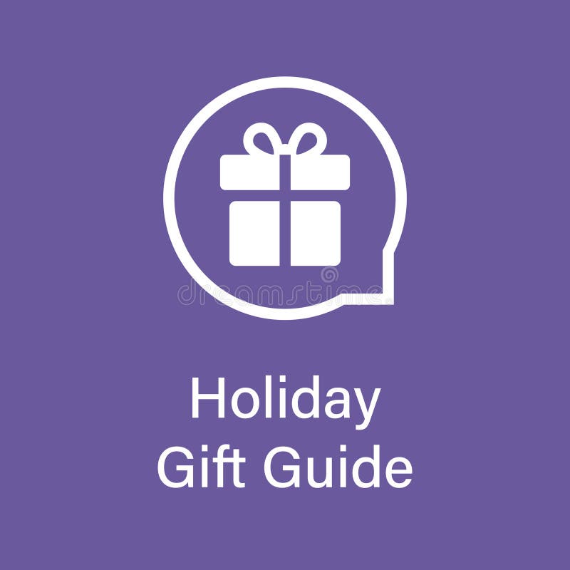 Gift guide icon set voucher colorful vector illustration