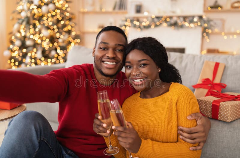 Gift and New Years mood, celebration for two