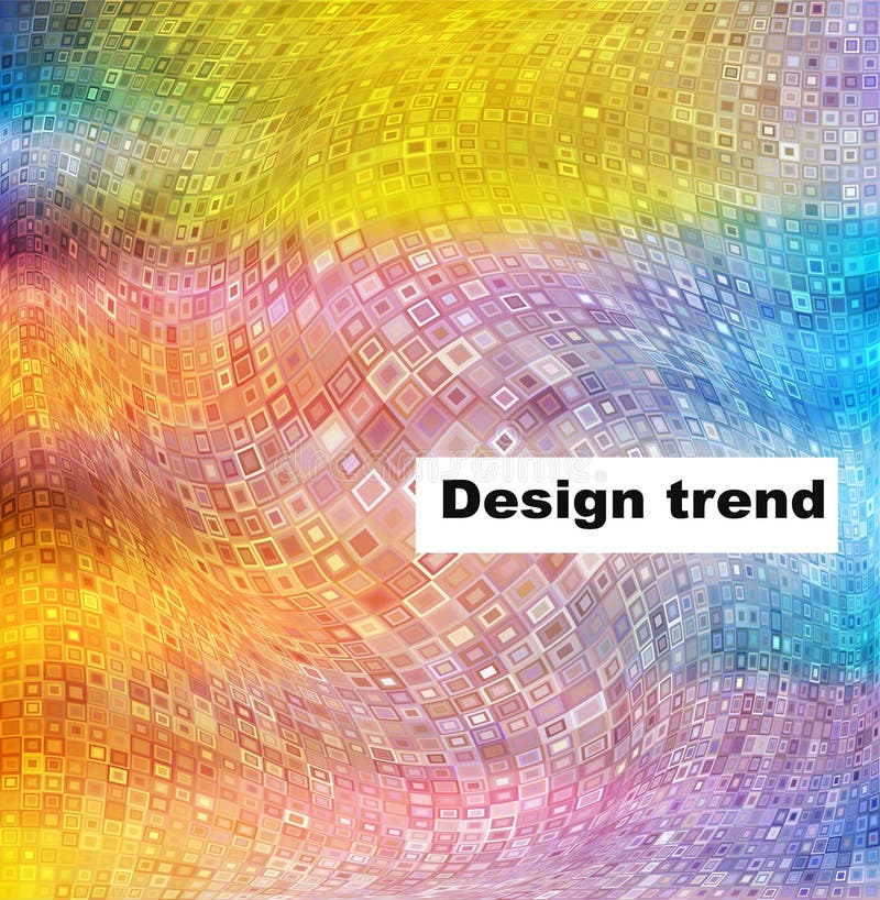 Bright abstract background with geometric figures. stock illustration