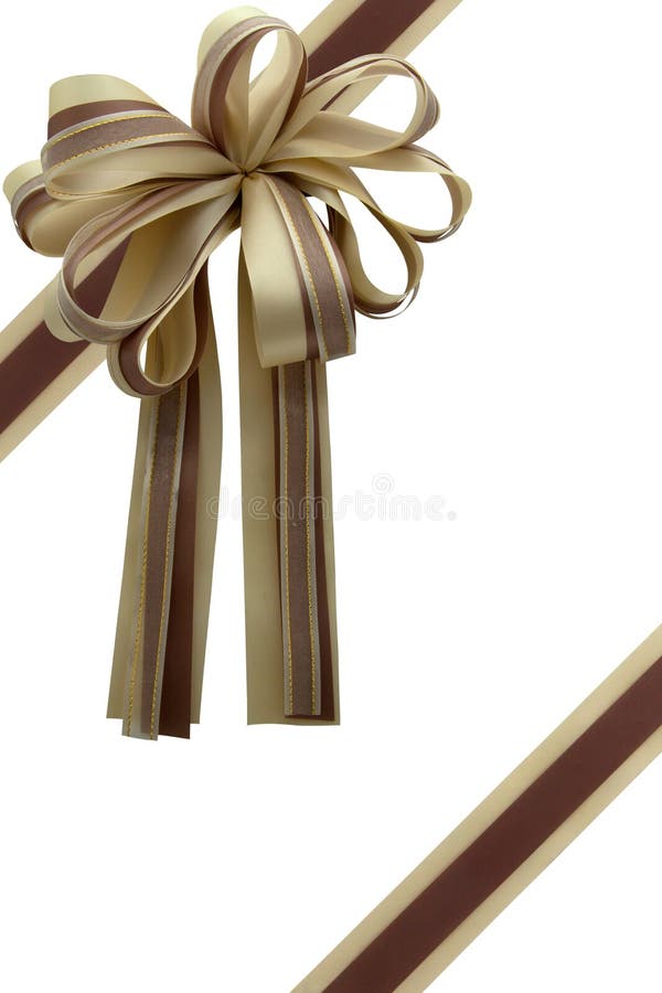 Gift Wrap with Gold Ribbon and Sparkly Bow Stock Photo Image of