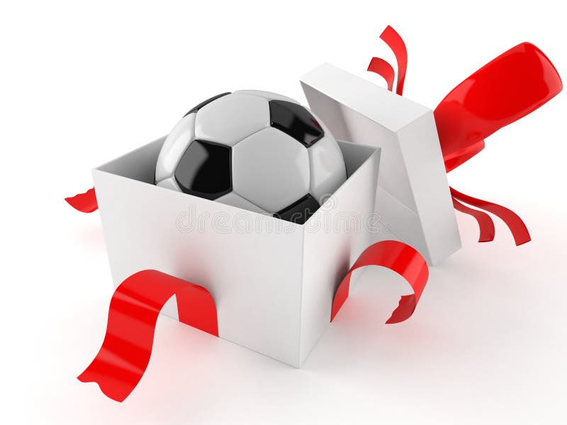 Soccer Ball Gift Box Stock Illustrations 220 Soccer Ball Gift Box