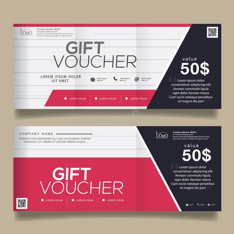 Gift Voucher Colorful,certificate coupon design, Vector illustration.