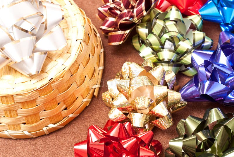Gift Wrapping Bows stock photo. Image of colorful, ribbon 14030998