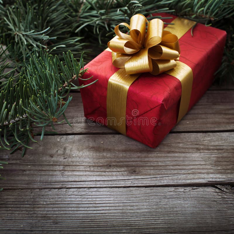 Gift for xmas stock photo. Image of merry, gold, christmas - 34996384