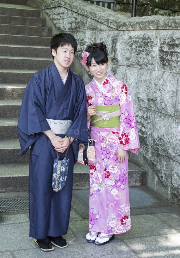 Gifta japanska par arkivfoton Gifta japanska par arkivfoton