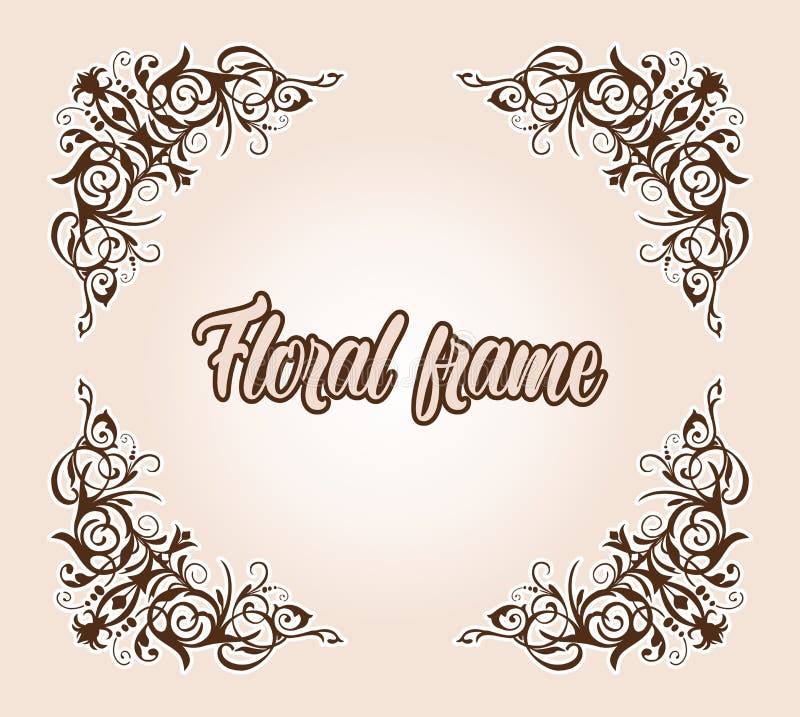 Gifta sig h?rnet f?r krusidullramgr?ns Invtation kortdesign royaltyfri illustrationer Gifta sig h?rnet f?r krusidullramgr?ns Invtation kortdesign royaltyfri illustrationer