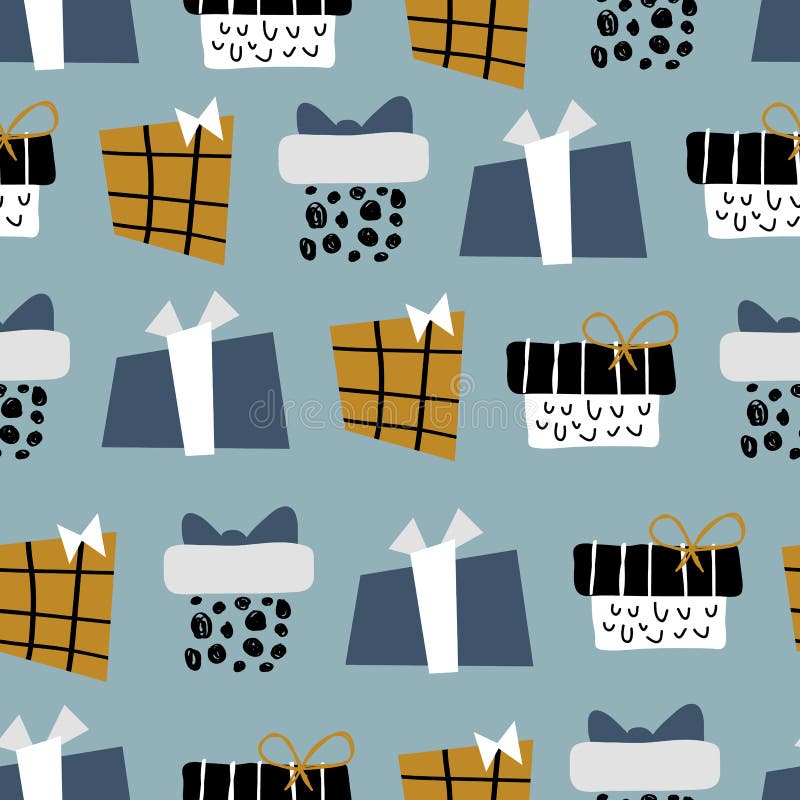 Gifty lines for christmas stock illustration