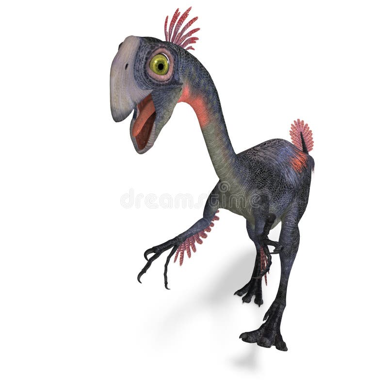 Gigante dinossauro gigantoraptor ilustração stock