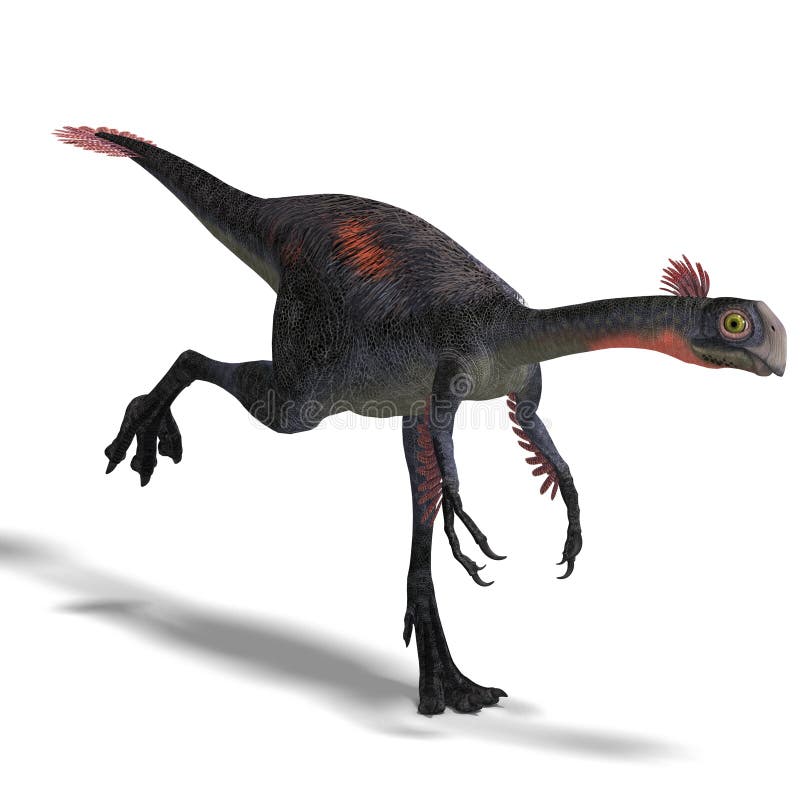 Gigante dinossauro gigantoraptor ilustração stock