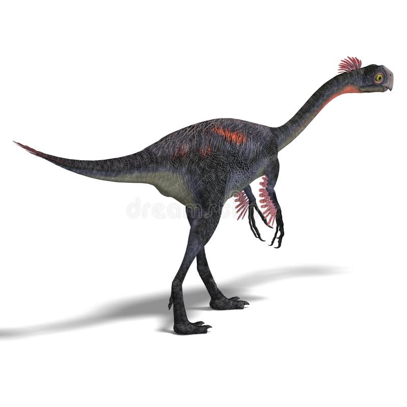 Gigante dinossauro gigantoraptor ilustração do vetor