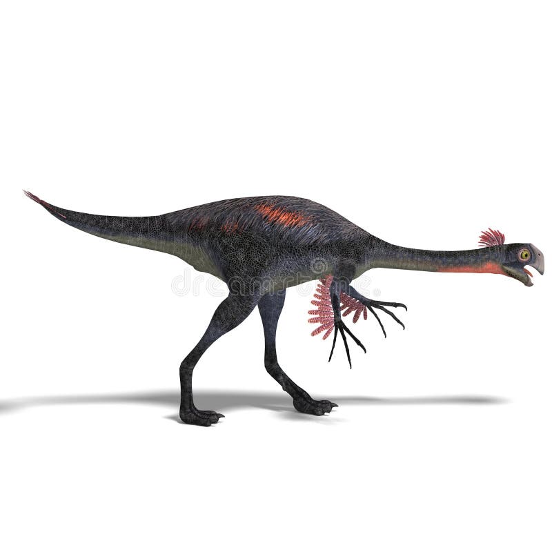 Gigante dinossauro gigantoraptor ilustração do vetor