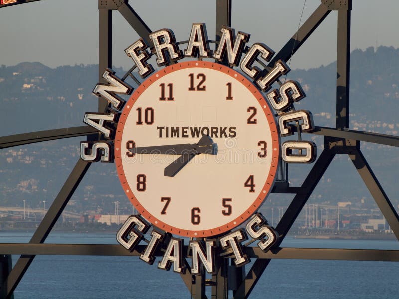 Giganți din San Francisco trec pe tabere după program royalty free stock photo