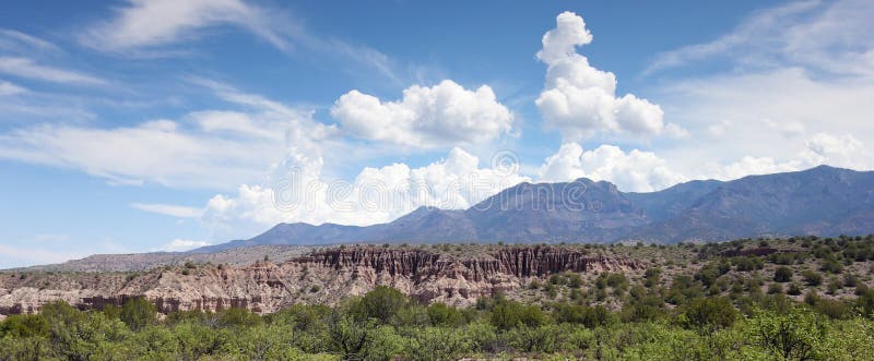 Gila pustkowia widok w Południowo-zachodni Nowym - Mexico