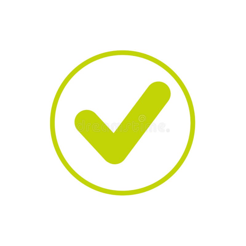 Valid Seal icon. Green tick. Flat OK sticker icon. Isolated on white. Accept button. Good for web and software interfaces. Vector illustration. Valid Seal icon. Green tick. Flat OK sticker icon. Isolated on white. Accept button. Good for web and software interfaces. Vector illustration