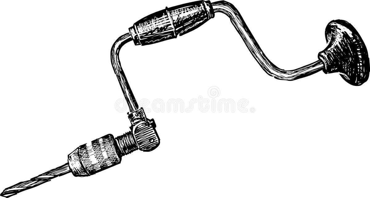 Old Hand Drill Stock Illustrations 350 Old Hand Drill Stock
