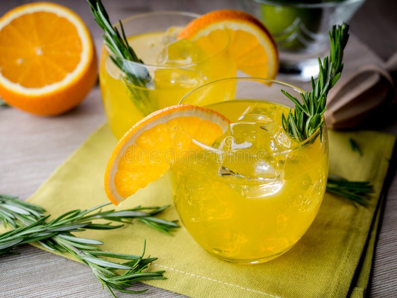 Gin and orange stock photo. Image of lemonade, soda, fizz 53058288