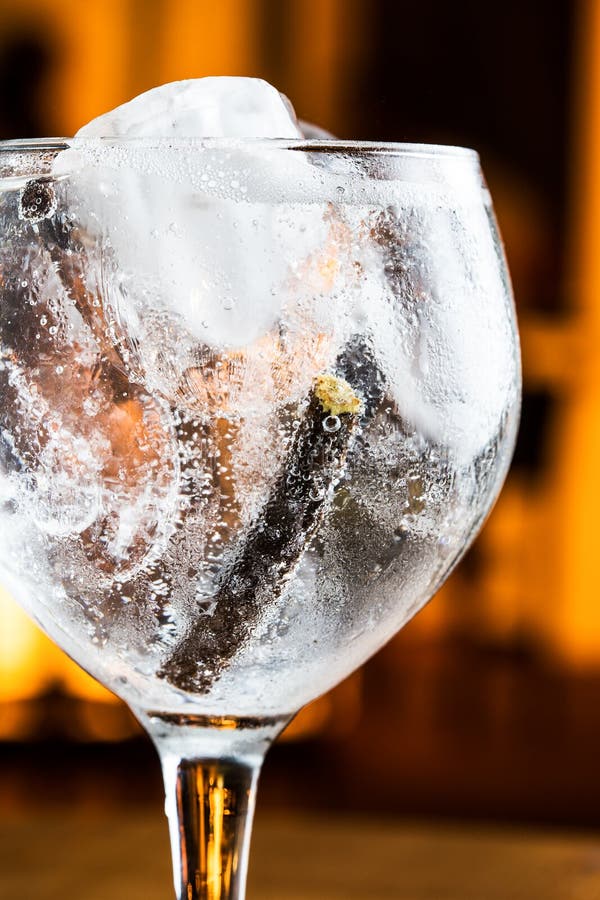 Gin Tonic stock image. Image of night, luxury, cold, cinnamon 41828185