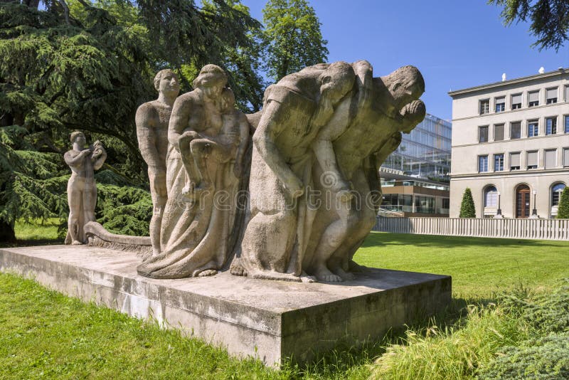 Ginevra, Svizzera, costruzione dell'OMC di organizzazione Mondiale del Commercio immagini stock libere da diritti Ginevra, Svizzera, costruzione dell'OMC di organizzazione Mondiale del Commercio immagini stock libere da diritti