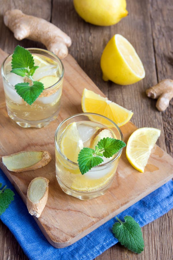 Ginger ale soda stock image. Image of garnish, organic 71118443