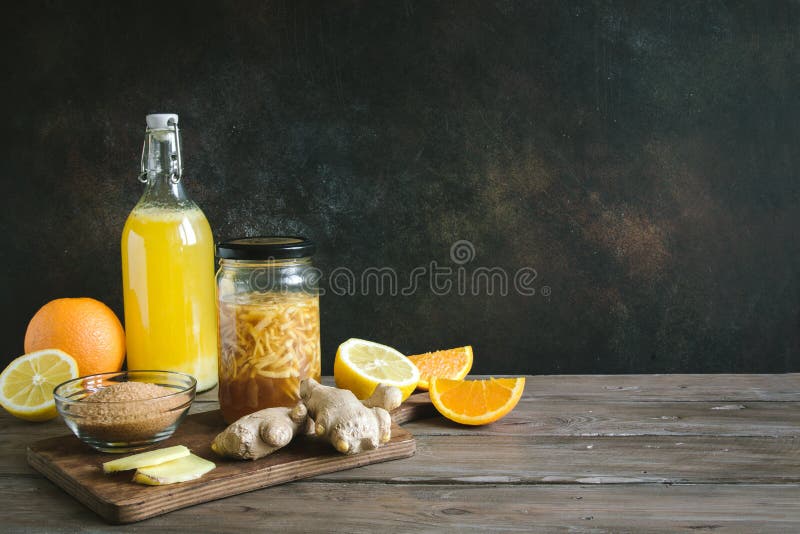 Ginger Bug Probiotic image stock. Image du homemade 120223675